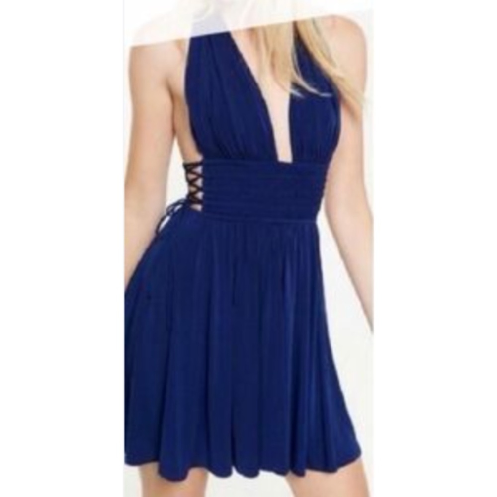 EXPRESS Side Lace Up Dress